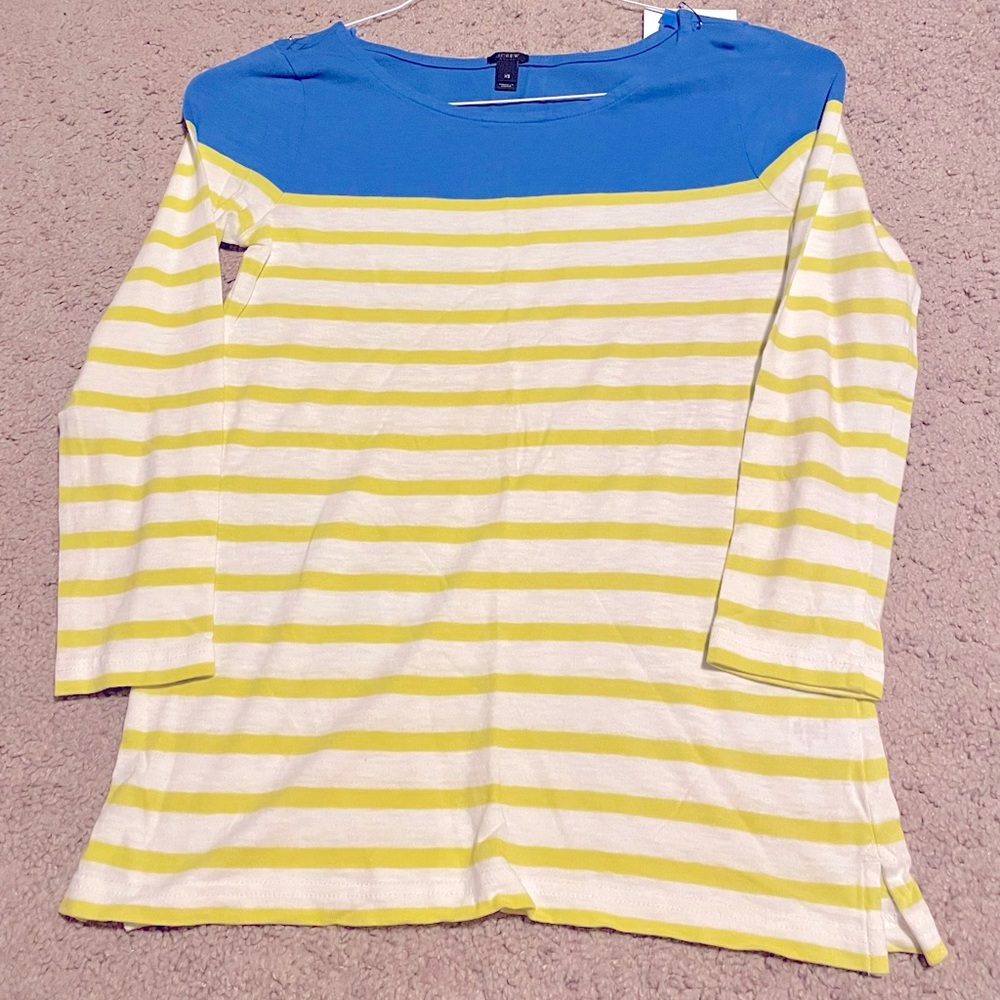 J. CREW 3/4 SLEEVE TOP